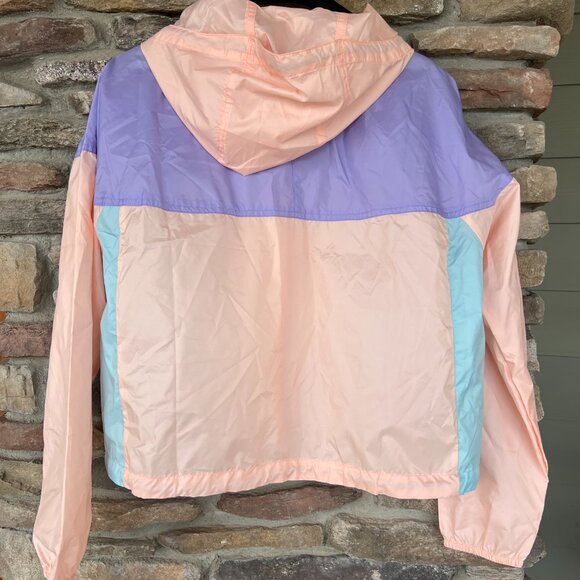 Columbia Flash Challenger Cropped Windbreaker Women's L XL Peach Purple NWT - Picture 7 of 7